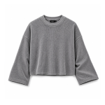 Uniform Grey.002 Cropped Waffle Tee